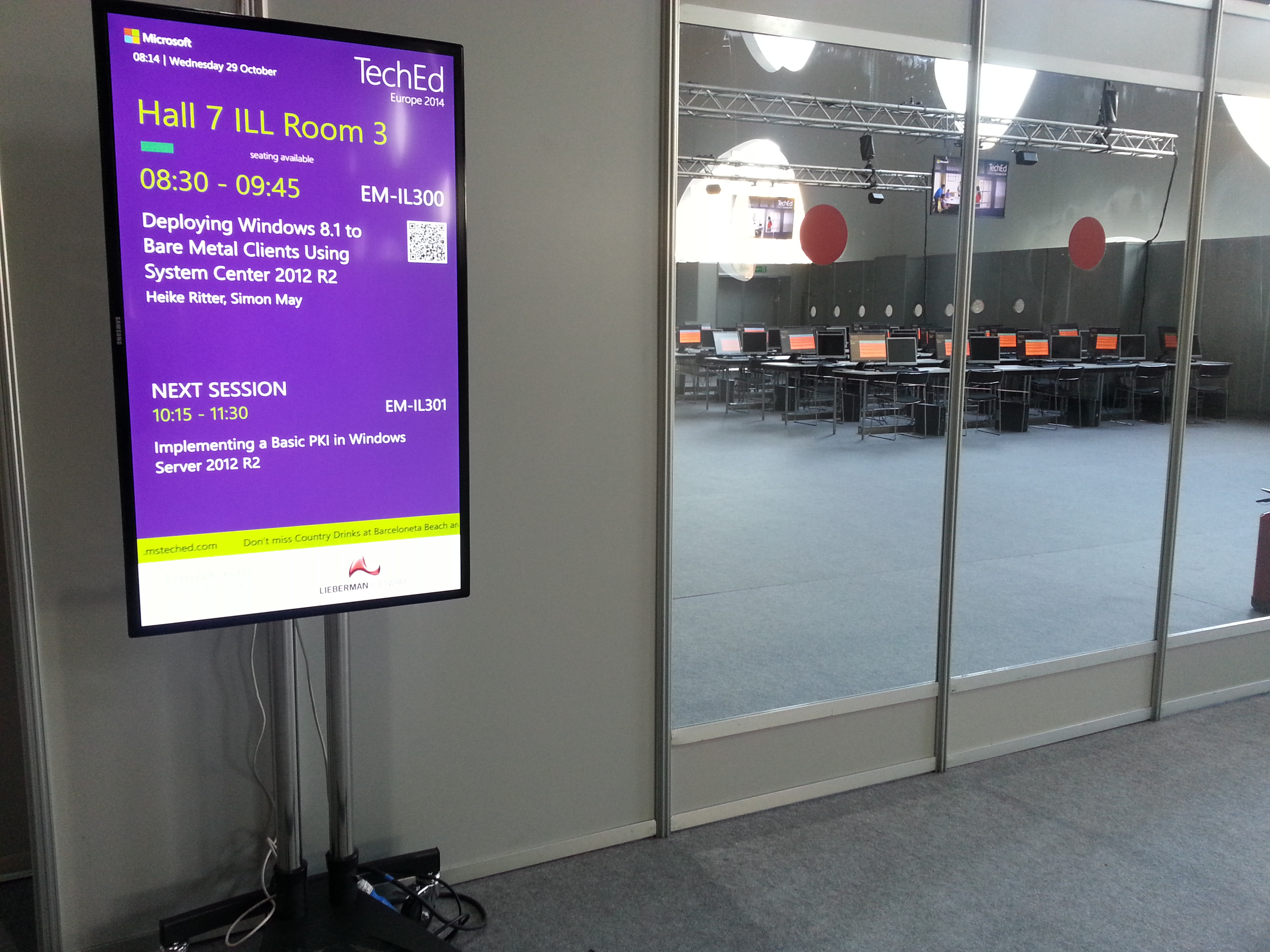 An Instructor Led Lab Room at TechEd Europe 2014