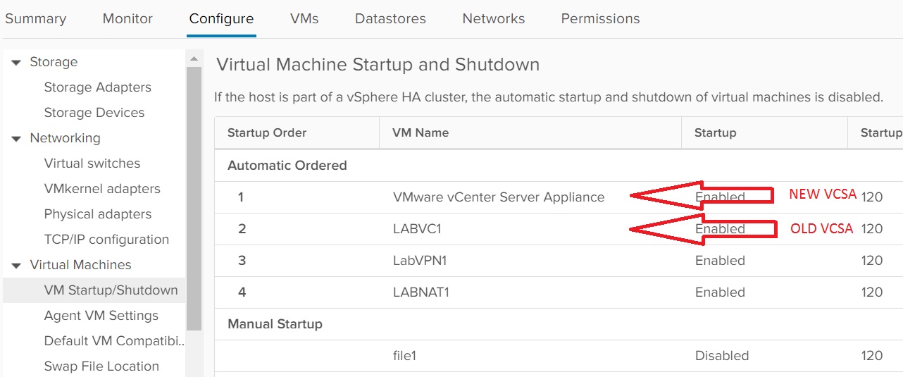 Automatic VM Startup and Shutdown with 2 vCenters