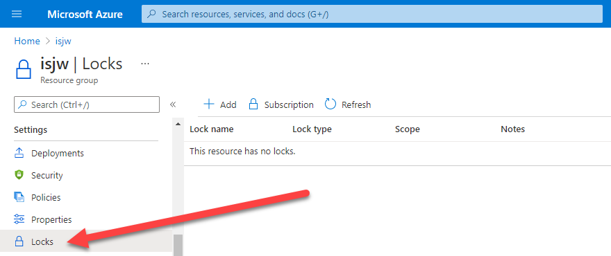 Locating the Lock Blade