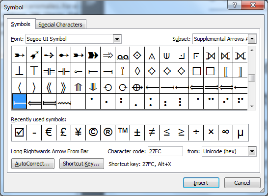 Functional Dependency Symbol In Word