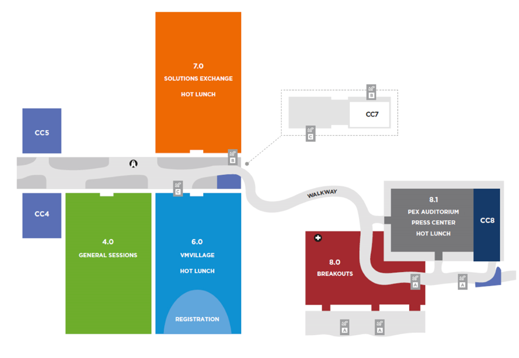 VMworld Europe 2017 floorplan (subject to change)